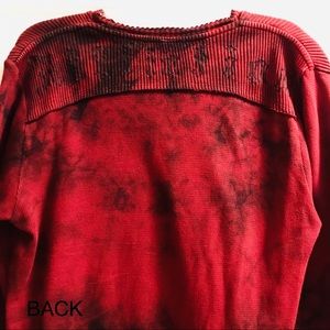 Affliction Ribbed Long-Sleeve Shirt Dark Red Men’s